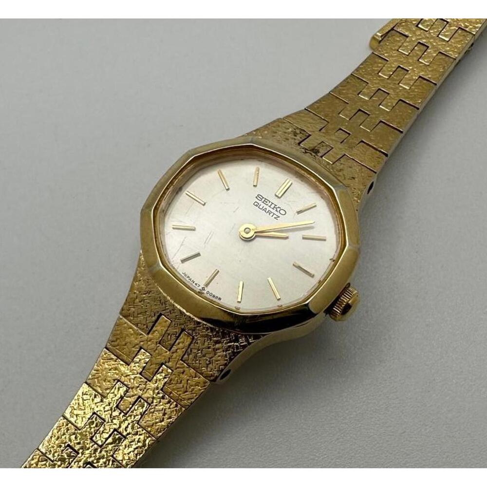 Vintage Seiko Gold Women’s Quartz Watch 21mm – Fresh Battery, Japan